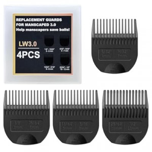 4 Pack Professional Guards for Manscaped Lawn Mower 3.0- NFZEQ Fit The Lawn Mower 3.0 Groin Hair…