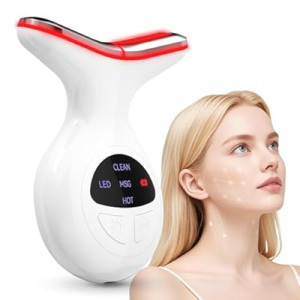 Red Light Therapy for Face, Multifunctional Face Massager with Micro-Current, LED Light Therapy &…