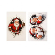 Carastora 2-Pack Vintage Christmas Holiday Decorative Tin Signs – 12×8 Inches, Santa-Themed, Suitable for…