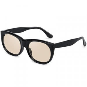 KISVIBE Oversized Flat Top Square Sunglasses for Women Light Brown Lens UV400 Protection Trendy Big…