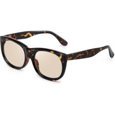 KISVIBE Oversized Flat Top Square Sunglasses for Women Light Brown Lens UV400 Protection Trendy Big…