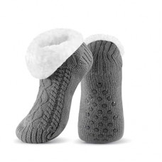 UUMIAER Slipper Socks for Men with Grippers, Mens Fuzzy Thermal Winter Cozy Fleece-Lined Warm Non-Slip S…
