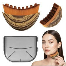 Cwfas Lymphatic Contour Face Brush for Lymphatic Drainage & Facial Sculpting, Depuffing Tool for Make…