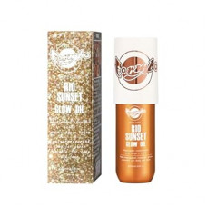 Body Glow Oil Shimmering Highlighter Liquid with Golden Glow, 90ML Non-Sticky & Lightweight Mo…