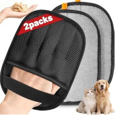 SmartTrends-2 Packs Pet Hair Removal Glove for Dogs & Cats, Five-Finger Ergonomic Grip Reusable &a…