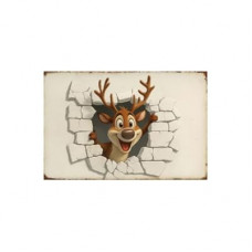 Carastora Christmas Reindeer Holiday Doormat, Anti-Fatigue Mat, Durable and Non-Slip for Indoor and Outdo…