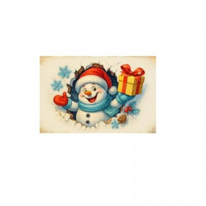 Carastora Fun Christmas Snowman Holiday Doormat, Anti-Fatigue mat, Durable, Non-Slip Design, Suitable f…