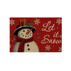 Carastora Christmas Snowman Pattern Decorative Doormat/Anti-Fatigue Mat, Let it Snow,20x31in, S…