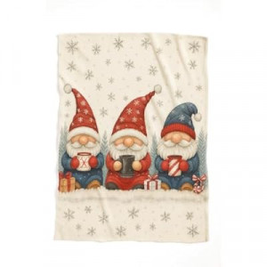 Carastora Christmas Gingerbread Man Flannel Holiday Blanket Measures 40x50in, is Warm and Lightweight,…