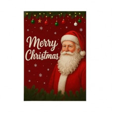 This Santa Claus Pattern Flannel Holiday Blanket Measures 40x50in and is Perfect for use on The Sofa,…