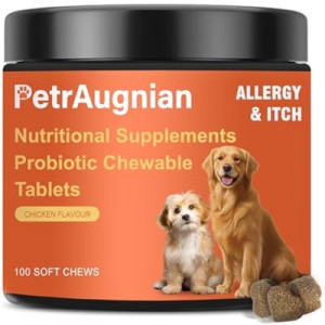 Dog Allergy Chews | Daily Support for Itchy Skin, Immune Health & Seasonal Allergies from Probiotics…