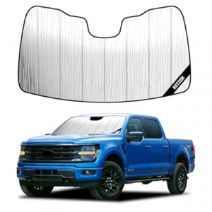 Windshield Sun Shade for Ford F150 (2021-2026), Custom-fit Windshield Cover, Keep Vehicle Cool, Protect D…