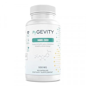 MyGevity NMN 500mg per Serving – Nicotinamide Mononucleotide Capsules for NAD+ Support, Cellula…