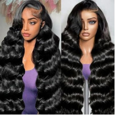 DAFIY 13x6 Body Wave Lace Front Wigs Human Hair Pre Plucked 100% Virgin HD Lace Frontal Wigs Human…