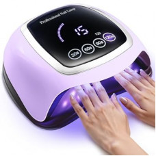 Gugusure UV LED Nail Lamp, Upgrade 180W Nail Dryer for Gel Polish with LCD Display, Auto Senso…