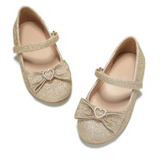 BOGELOO Toddler Girls Flats Mary Jane Flower Girls Dress Shoes School Wedding Party Shoes