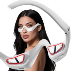 Under-Eye Red Light Therapy Device with Microcurren, 3D Contour Eye Massager for Dark Circles, Eye Bags…