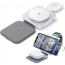 3 in 1 Upgraded Wireless Charger Charging Station: Foldable Charger Stand Multiple Devices for Apple - i…