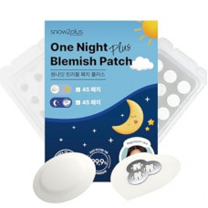 snow2plus One Night Blemish Patch – Ultra-Thin Hydrocolloid Blemish Stickers with Magnesium, Nighttim…