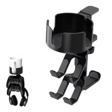 360° Rotating Controller & Headphone Holder - Adjustable Desk Cup Holder with Clamp-On Organiz…