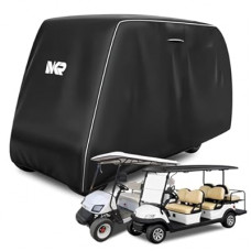 UYA 420D Golf Cart Cover Waterproof Heavy Duty with Reflective Stripes, UV & Windproof,…
