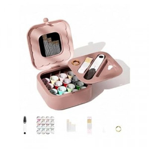 Travel Sewing Kit with Magnetic Tools | Compact Portable Set for Women Teens Girls Grandmas | Ideal for Ho…
