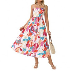 GRACE KARIN Summer Wedding Guest Dresses for Women 2026, Spaghetti Strap Beach Boho Maxi D…