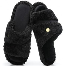 GOEWY Open Toe Womens Slippers Indoor Outdoor Comfy Memory Foam Slip On House Bedroom Slides Sho…