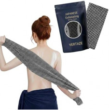 Vertaze Carbon Fiber Exfoliating Washcloth, Extreme Rough Hexagonal Body Scrubber, Extra Lo…