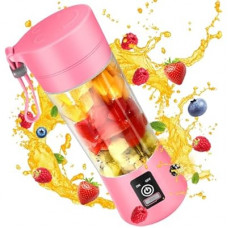 Portable Personal Blender for Shakes and Smoothies with 6 Blades, 380ml Fresh Juice Blender with Rechargea…