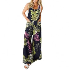 LOOKBOHO Overalls for Women Buckle Up Wide Leg Boho Jumpsuits Adjustable Straps Loose Baggy Cas…