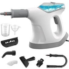 Handheld Steam Cleaner, 10S Immediate Heat Hand Held Steam Cleaner for Home, with Visualized L…