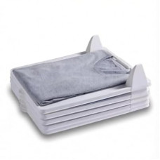 DegoCython 5-Piece Clothing Organizer, Stackable Closet Storage with Flip-Top Lid, Space-Saving Lay…