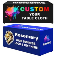 Custom Table Cloth with Business Logo Text, Custom Tablecloth, Personalized Table Cloth for Busine…