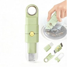 4-in-1 Multifunctional Cleaning Tool, Ergonomic Handle, Dual Storage, Corner Shovel Scraper Soft/Stiff Br…