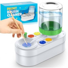 2026 Upgraded Paint Brush Cleaner: Art Supplies for Kids&Adults, Paint Station for Kids, Portable Water Cir…