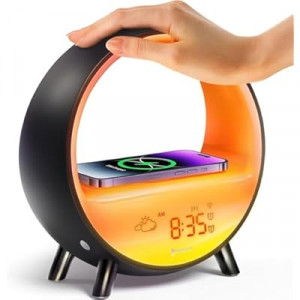 Dekala Arches Sunrise Alarm Clock Sunset White Noise Sound Machine Sleep Timer Loud Alarm Clock for H…