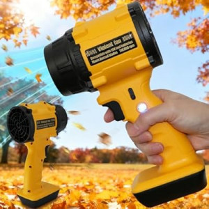 Cordless Leaf Blower Turbo Function, Compatible with DeWalt 20V Mini Handheld Blower with 125MPH 43…
