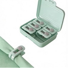 Needle-Free Quilt Clips, 180° Opening Duvet Fasteners with Storage Case, Heavy-Duty Bedding…