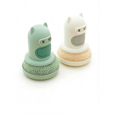 Dish Brush with Soap Dispenser, Cute Monster Ergonomic Non-Slip Handle, Replaceable Non-Scratch Scrubber…