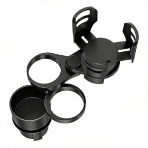Car Cup Holder Expander, 4 in 1 Adjustable Dual Cup Holder Adapter with 360° Rotating Shaft, Non-Slip…