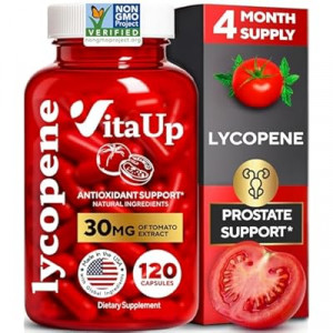 VitaUp Lycopene Supplements for Men - USA Made Prostate Supplements for Men with Natural…