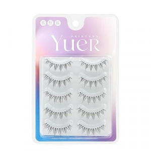 LASGOOS Fake Eyelashes Natural Look False Eye Lashes Daily Strip Cross 8-11mm Clear Thin Band Las…